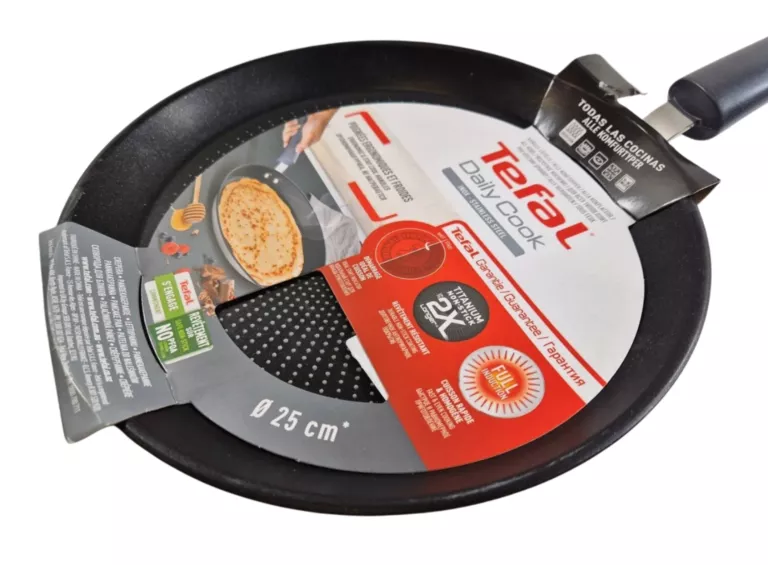 PATELNIA NALEŚNIKOWA TEFAL DAILY 25 TYTANOWA INOX DO NALEŚNIKÓW INDUKCJA