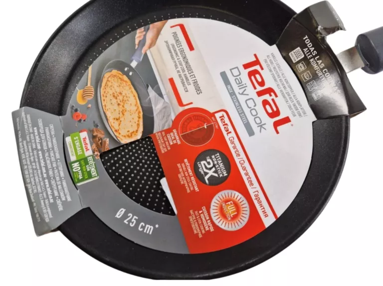 PATELNIA NALEŚNIKOWA TEFAL DAILY 25 TYTANOWA INOX DO NALEŚNIKÓW INDUKCJA