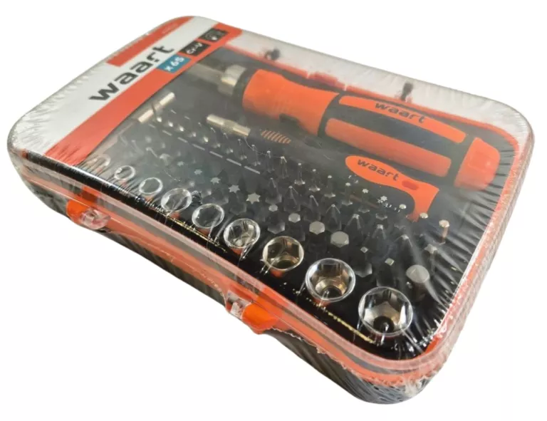 ZESTAW WKRĘTAKÓW Z BITAMI I NASADKAMI 1/4" CRV S2 PH PZ HEX 65 ELEMENTÓW