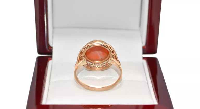 ELEGANCKI ZŁOTY PIERŚCIONEK PR. 585 4.64G 14K ROZM. 19