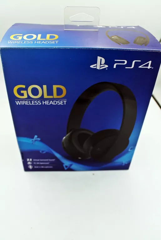 SŁUHCAWKI BEZPRZEWODOWE GOLD WIRELESS HEADSET PS4 BEZ KABLA ŁADUJĄCEGO