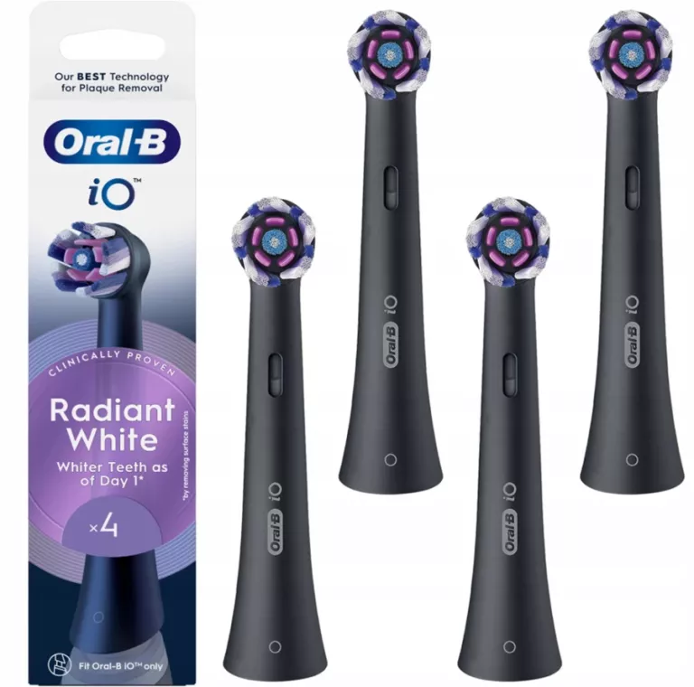 4X KOŃCÓWKA DO SZCZOTECZKI ELEKTRYCZNEJ ORAL-B IO RADIANT WHITE