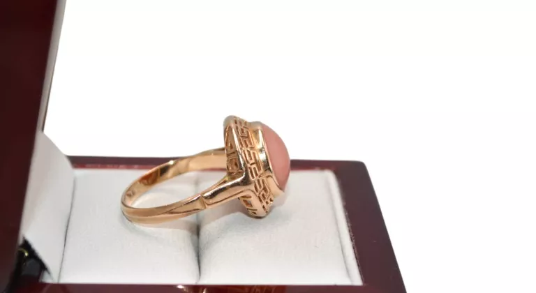 ELEGANCKI ZŁOTY PIERŚCIONEK PR. 585 4.64G 14K ROZM. 19