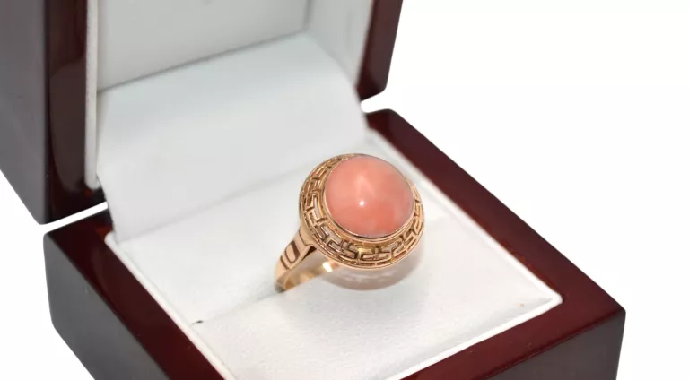ELEGANCKI ZŁOTY PIERŚCIONEK PR. 585 4.64G 14K ROZM. 19