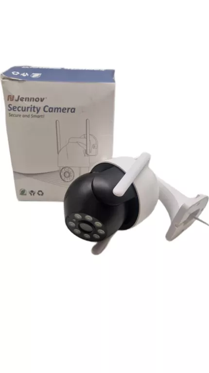 JENNOV HS7002 KAMERA ZEWNĘTRZNA 360° MONITORING MICRO SD IP66 3MP 2K BIAŁA