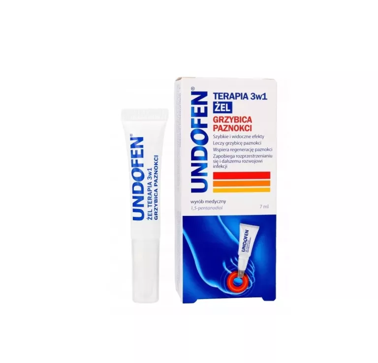 UNDOFEN ŻEL TERAPIA 3W1 PRZECIW GRZYBICY PAZNOKCI 7 ML