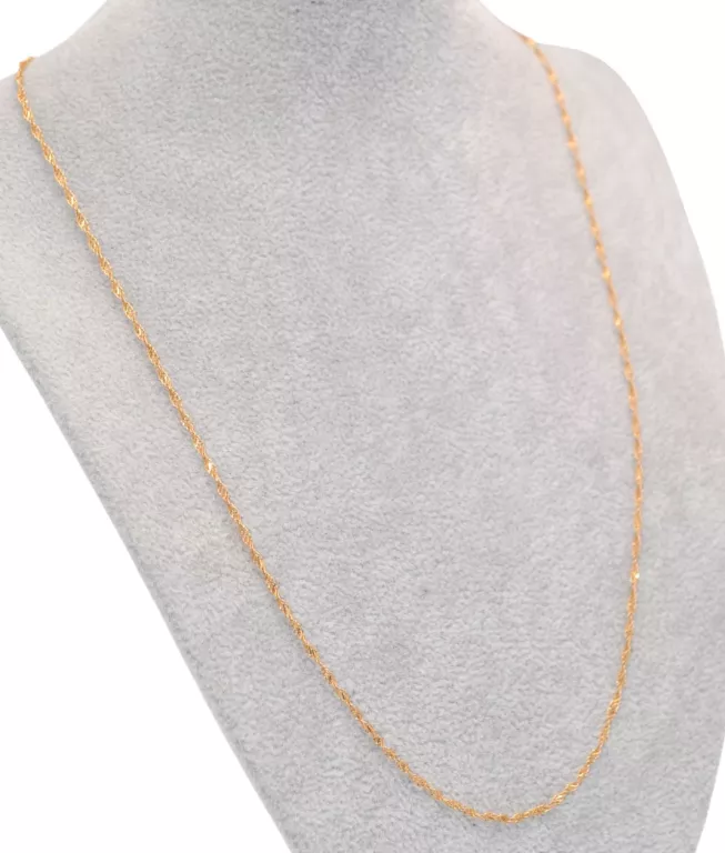 ŚLICZNY ZŁOTY ŁAŃCUSZEK PR. 585 2.40G 52 CM