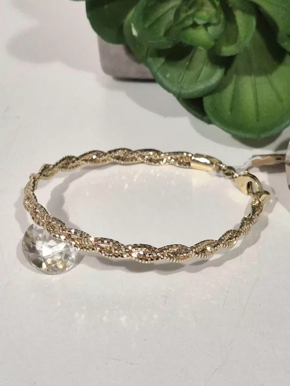 BRANSOLETKA ZŁOTA WARKOCZ 585 6,05G