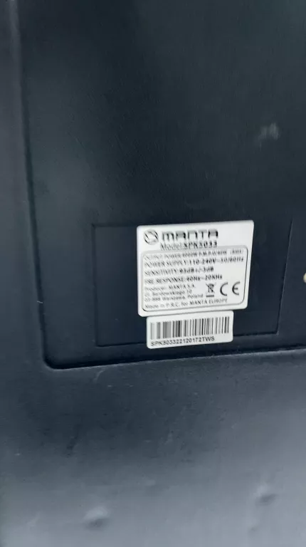 GŁOŚNIK MANTA SPK5033