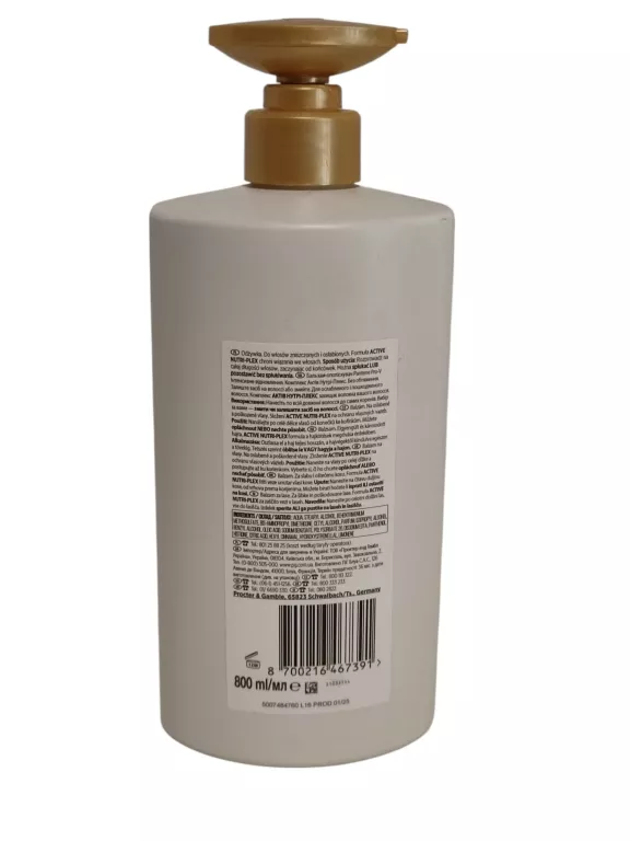 PANTENE PRO-V INTENSIVE REPAIR ODŻYWKA Z POMPKĄ 800 ML LEKKA KONSYSTENCJA