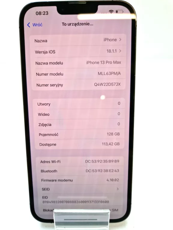 SMARTFON APPLE IPHONE 13 PRO MAX 6 GB / 128 GB 5G SZARY 87 %