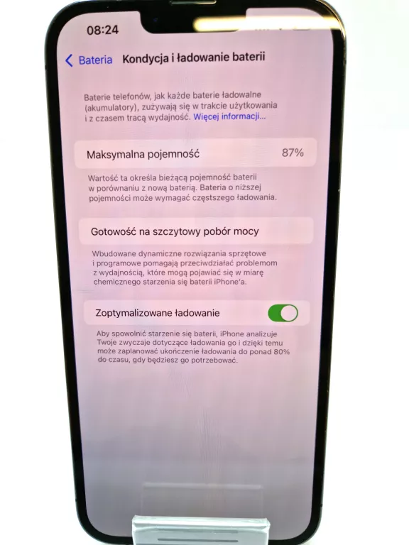 SMARTFON APPLE IPHONE 13 PRO MAX 6 GB / 128 GB 5G SZARY 87 %