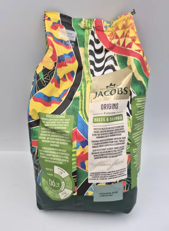 KAWA ZIARNISTA JACOBS ORIGINS BRAZIL & COLOMBIA 1000 G