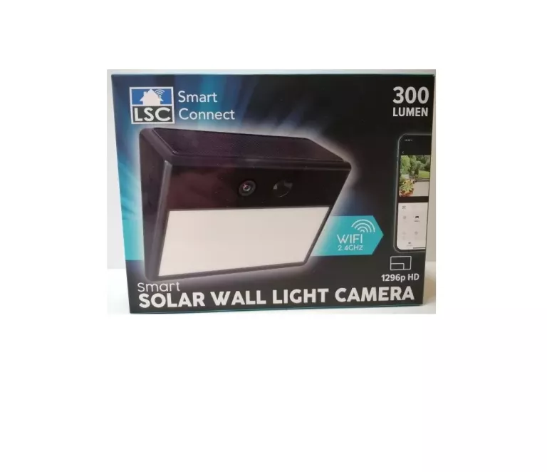 KAMERA NAŚCIENNA LSC Z LAMPĄ SOLARNĄ 300 LM 1296P HD
