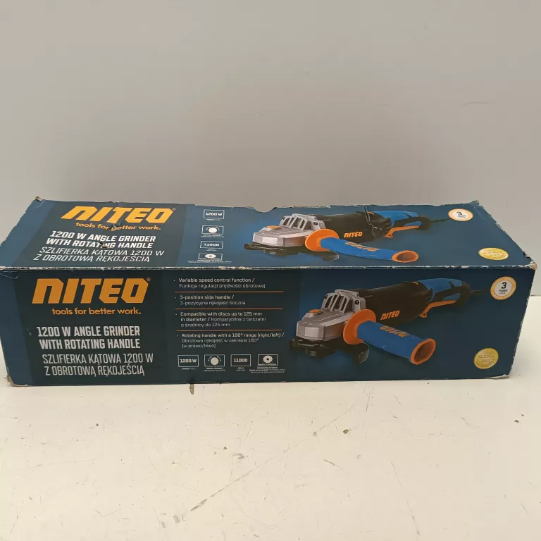 SZLIFIERKA KĄTOWA SIECIOWE NITEO 1200 W 230 V