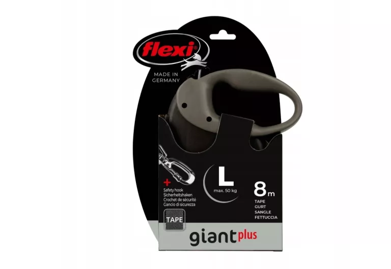 SMYCZ AUTOMATYCZNA FLEXI GIANT L TAŚMA 8M DLA PSÓW DO 50 KG