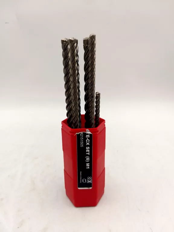 ZESTAW WIERTEŁ SDS PLUS HILTI DO BETONU ŻELBETU 6 SZTUK TE-CX M1 4-OSTRZOW