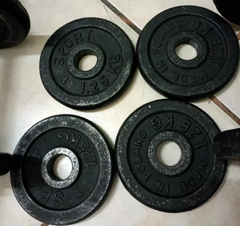 ZESTAW HANTLI ŻELIWNYCH 2X15 KG POLECAMY