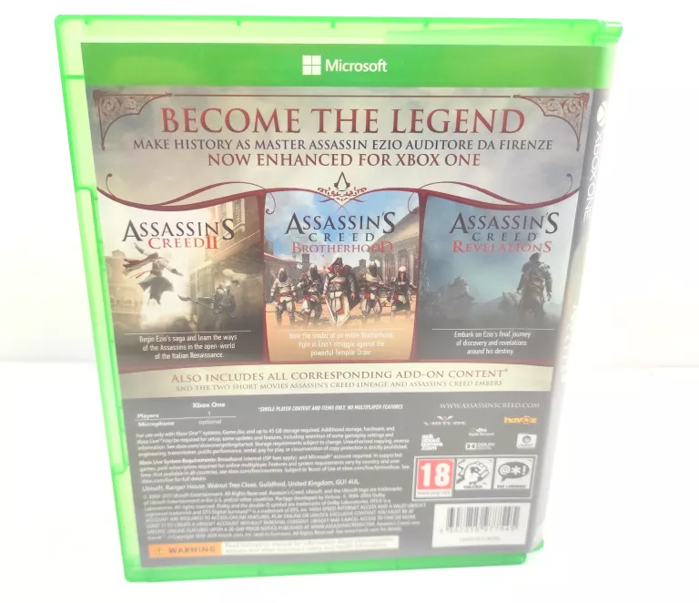 GRA ASSASSINS CREED THE EZIO COLLECTION XBOX ONE