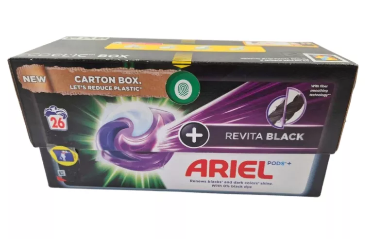KAPSUŁKI DO PRANIA CZARNEGO ARIEL REVITA BLACK BOX 26SZT