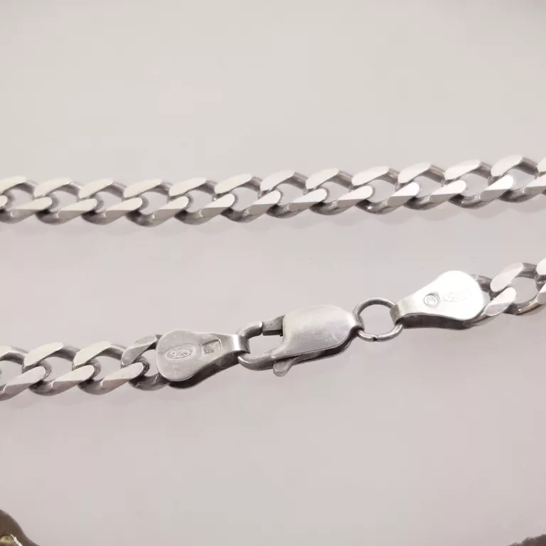 SREBRNY ŁAŃCUSZEK PANCERKA 18,72G 925 50CM