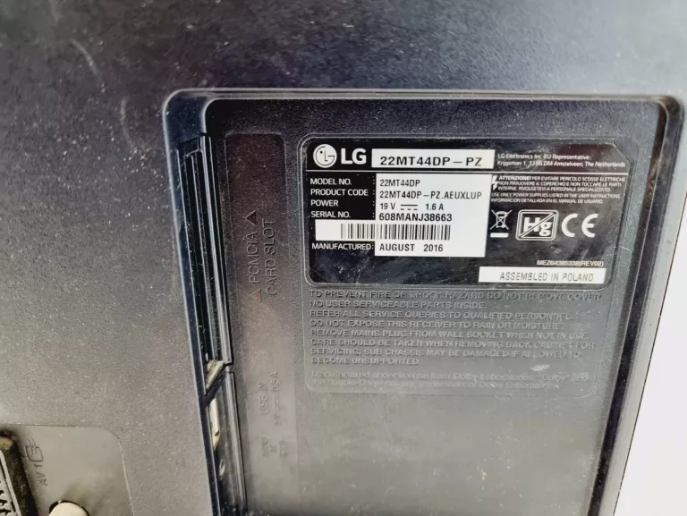 MONITOR LG 22MT44DP