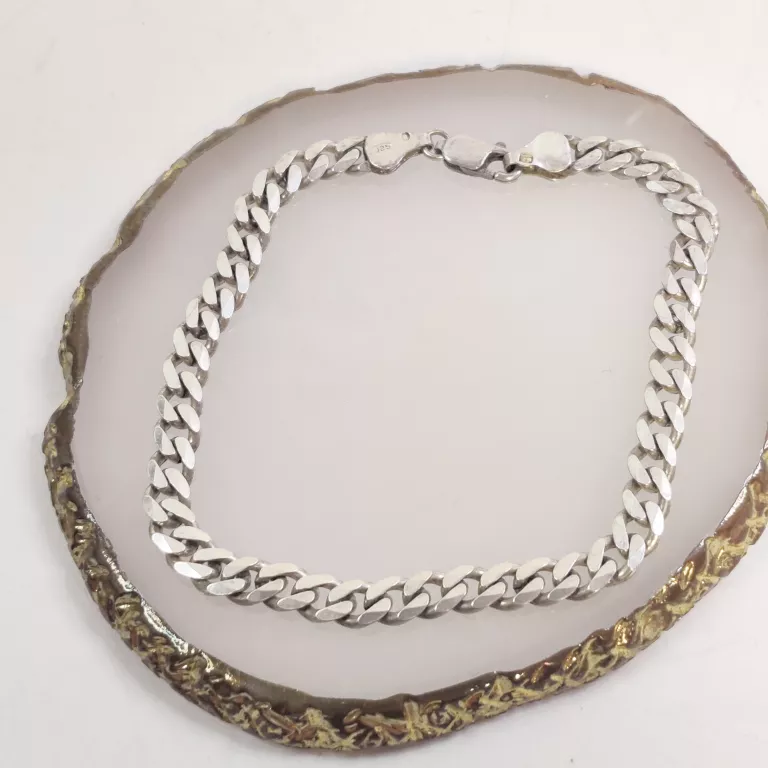 SREBRNA BRANSOLETKA PANCERKA 11,58G PR925 22CM