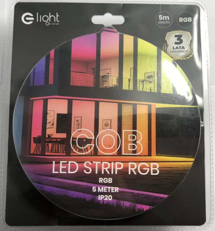 TAŚMA LED 5M RGB EKO LIGHT 36W