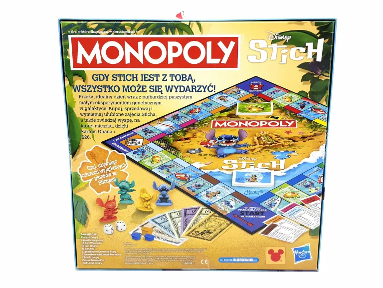 HASBRO MONOPOLY DISNEY STITCH WERSJA POLSKA G0388