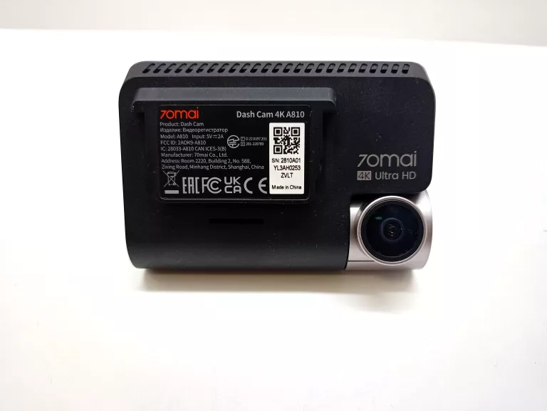 WIDEOREJESTRATOR DASH CAM 70MAI 4K A810