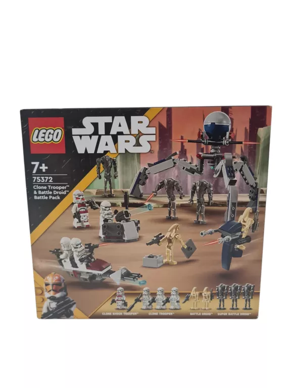 LEGO STAR WARS ZESTAW BITEWNY Z ŻOŁNIERZAMI ARMII KLONÓW I DROIDAMI 75372