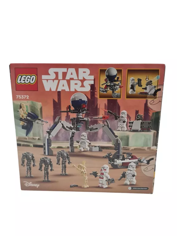 LEGO STAR WARS ZESTAW BITEWNY Z ŻOŁNIERZAMI ARMII KLONÓW I DROIDAMI 75372