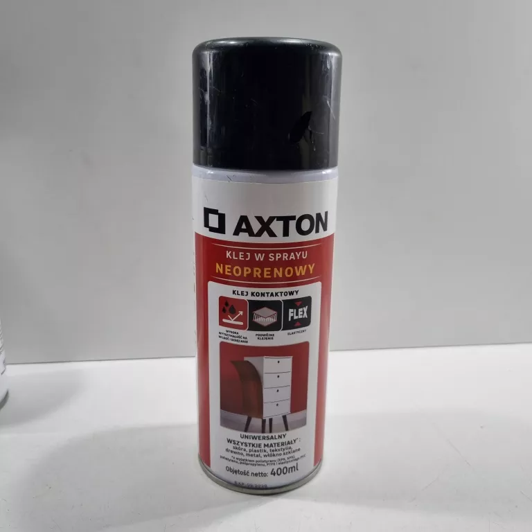 KLEJ KONTAKTOWY SPRAY BEZBRAWNY 0.4 L AXTON