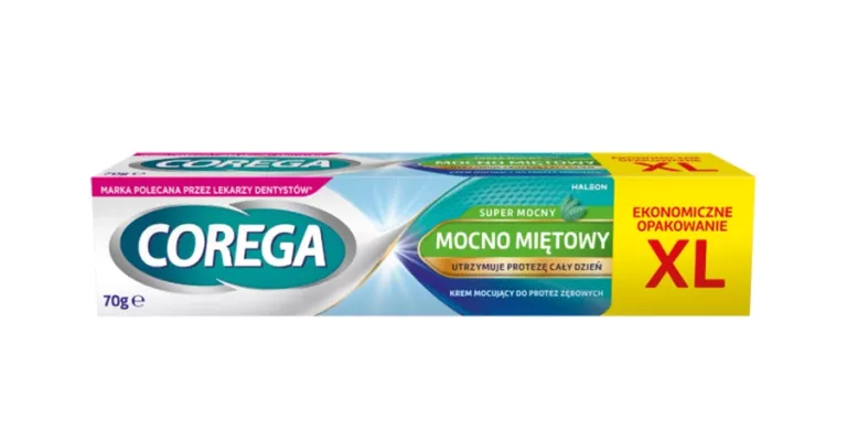 COREGA SUPER KREM MOCUJĄCY DO PROTEZ ZĘBOWYCH MOCNO MIĘTOWY 70G