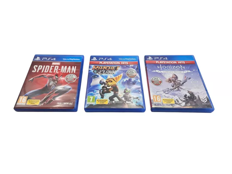 KONSOLA SONY PLAYSTATION 4 SLIM 500GB CUH-2116A BLU-RAY + PAD + 3 GRY