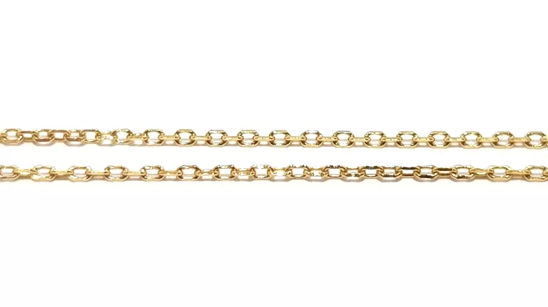 ZŁOTY ŁAŃCUSZEK Z KLUCZYKIEM SPLOT ANKIER PR585 REGULOWANY 38LUB40CM 1,21G