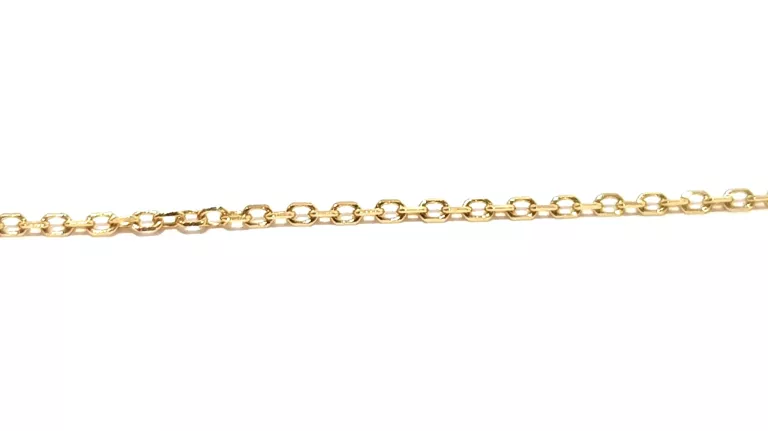 ZŁOTY ŁAŃCUSZEK Z KLUCZYKIEM SPLOT ANKIER PR585 REGULOWANY 38LUB40CM 1,21G