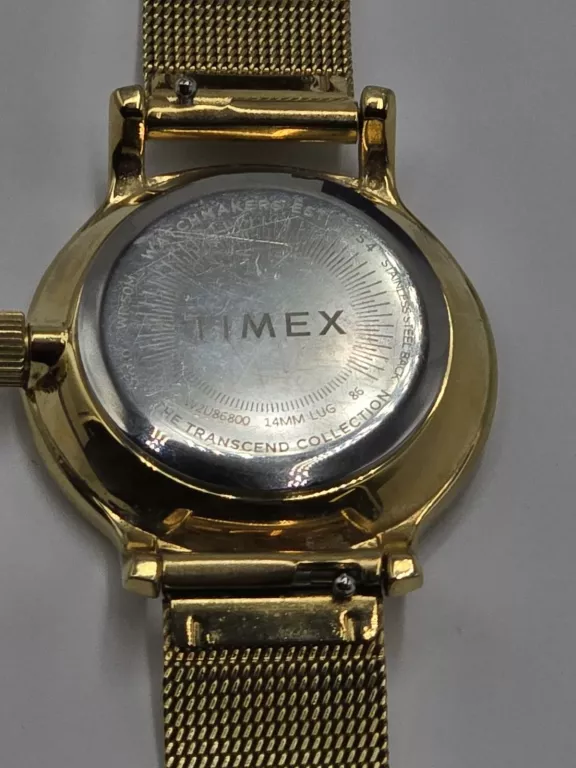 ZEGAREK DAMSKI TIMEX TW2U86800 ZŁOTY BRANSOLETA KOMPLET