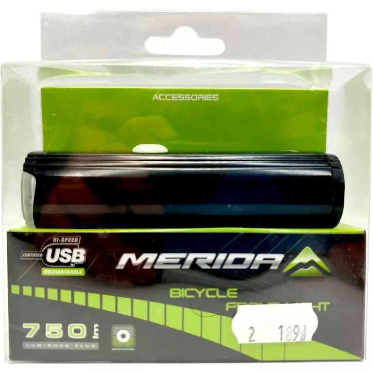 LAMPKA ROWEROWA MERIDA HL-MD071 PRZEDNIA AKUMULATOROWA USB 750LM