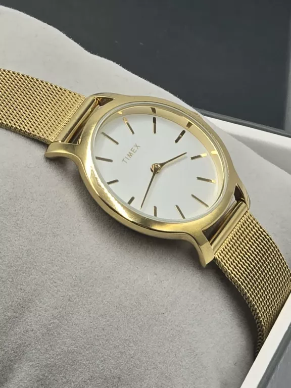 ZEGAREK DAMSKI TIMEX TW2U86800 ZŁOTY BRANSOLETA KOMPLET