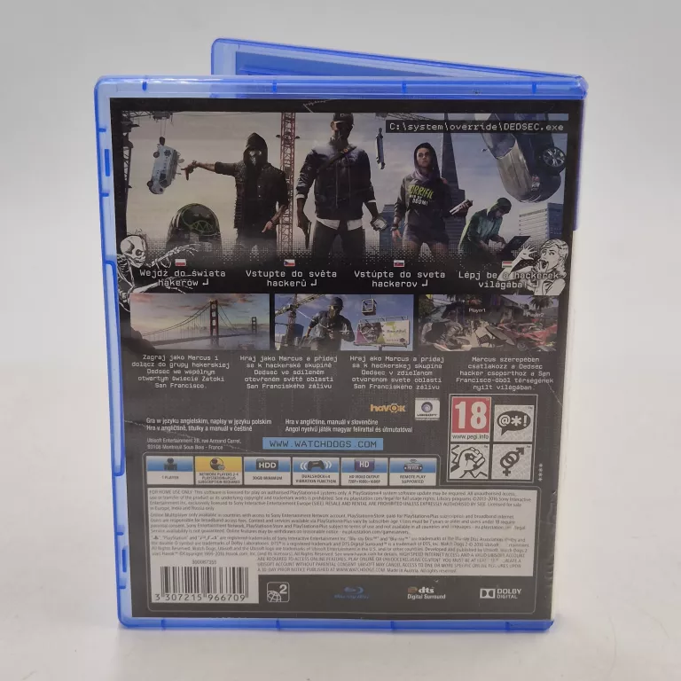 GRA PS4 WATCH DOGS 2