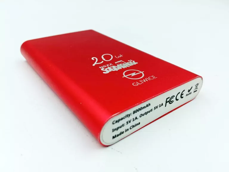 POWERBANK 8000 MAH NSZZ SOLIDARNOŚC 20 LAT OPEL GLIWICE
