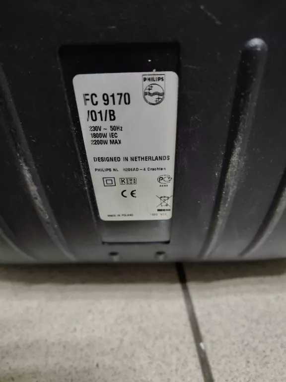 ODKURZACZ TRADYCYJNY PHILIPS FC9170 BRAKUJE KÓŁEK