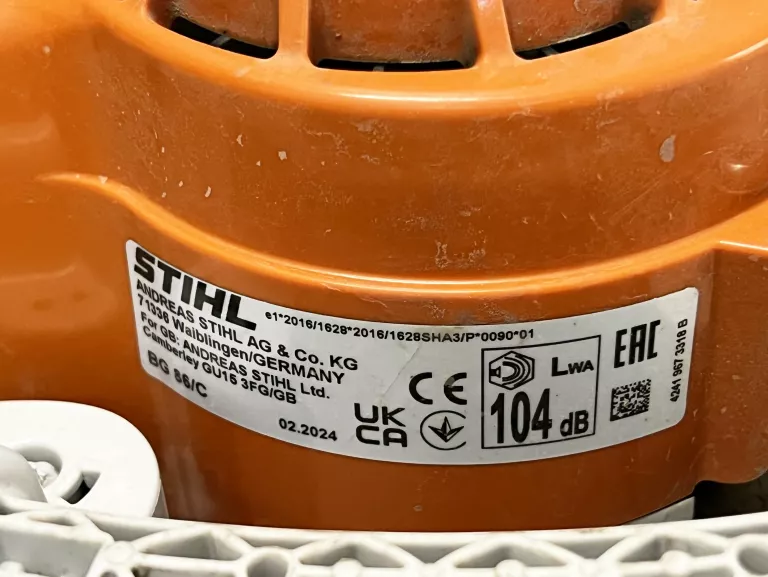 DMUCHAWA SPALINOWA STIHL BG 86