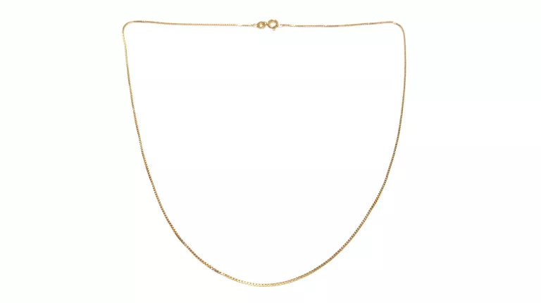 ZŁOTY ŁAŃCUSZEK SPLOT KOSTKA PR585 48CM 2,58G