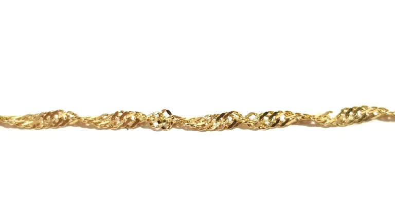 ZŁOTY ŁAŃCUSZEK SPLOT SINGAPUR PR333 42CM 1,20G