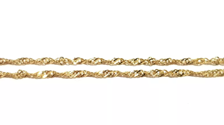 ZŁOTY ŁAŃCUSZEK SPLOT SINGAPUR PR333 42CM 1,20G