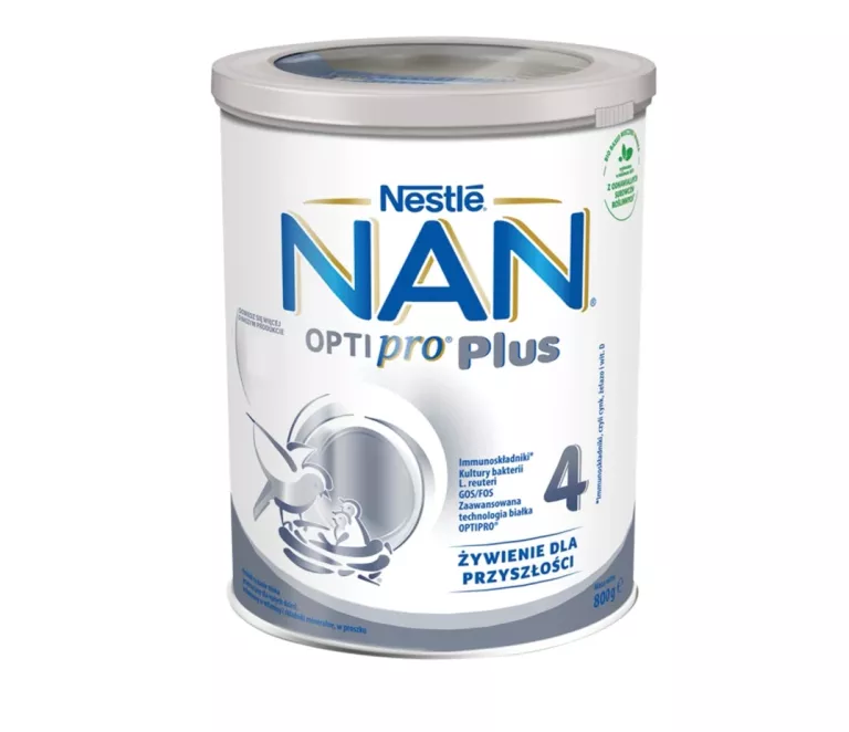 MLEKO MODYFIKOWANE NAN OPTIPRO PLUS 4 DLA DZIECI PO 2. ROKU 800 G