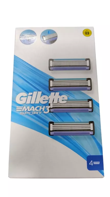 WKŁADY OSTRZA DO MASZYNKI GILLETTE MACH3 SPORT 4 SZT