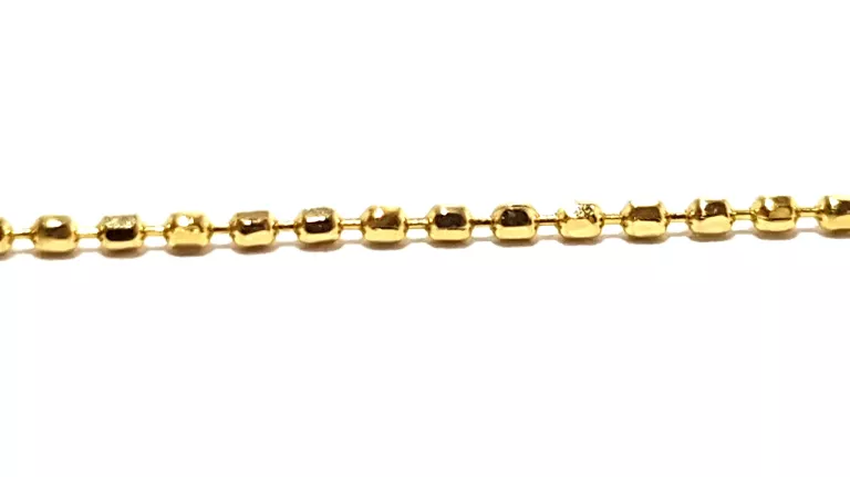 ZŁOTY ŁAŃCUSZEK SPLOT KULKOWY PR585 42CM 1,14G